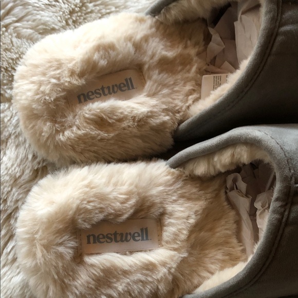 Soft powder Blue Slippers with Plush Lining - Picture 3 of 6